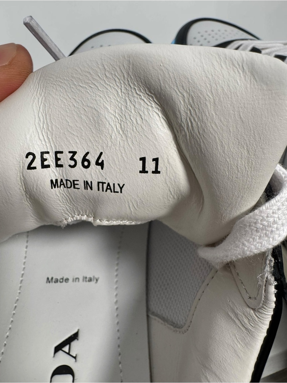 Prada Cream & Black Low-Top Men's Sneakers - Picture 8 of 11